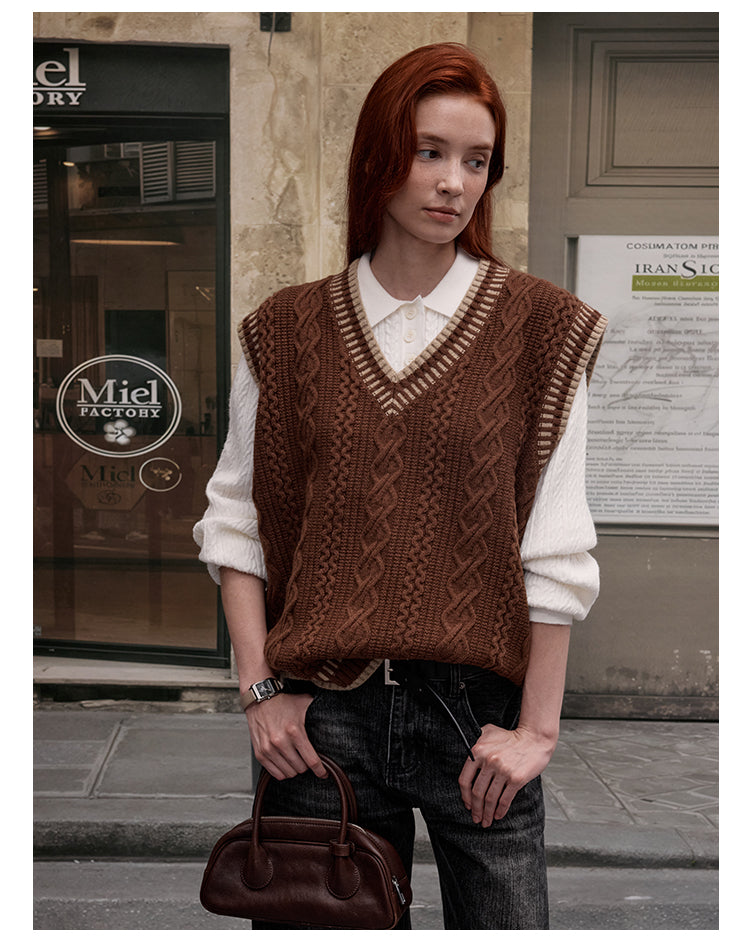 MADWITCH CABLE KNIT SWEATER #ZDY8177