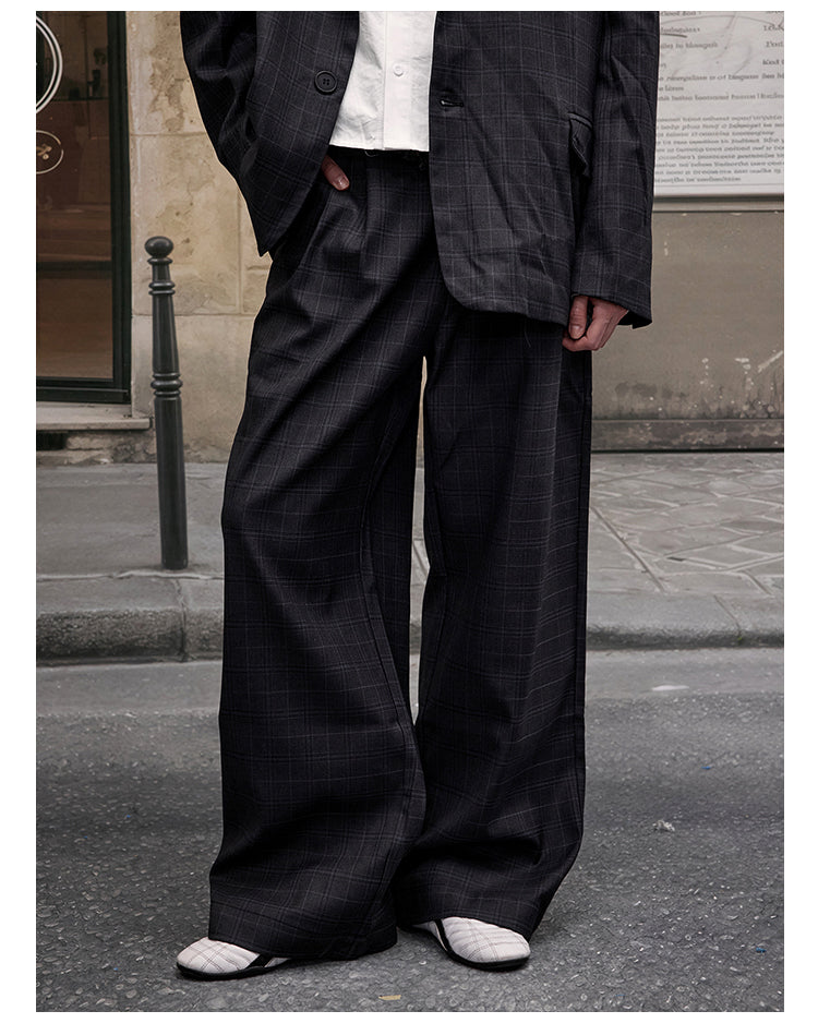 MADWITCH CASUAL PLAID BLAZER & PANTS #6372 #6381
