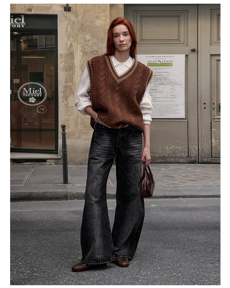MADWITCH CABLE KNIT SWEATER #ZDY8177