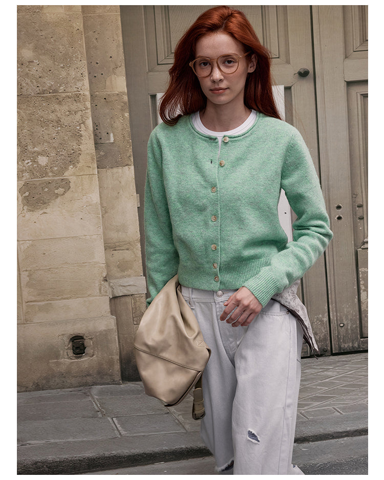 MADWITCH CREW NECK KNIT CARDIGAN #RM27