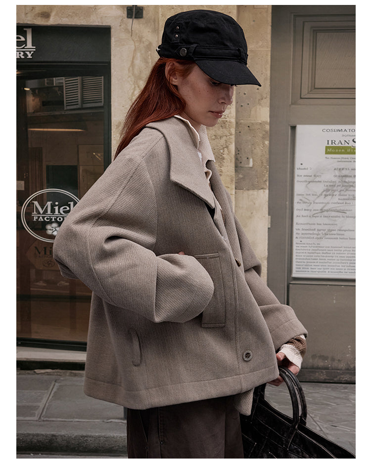 MADWITCH OLD MONEY WOOL COAT #2717