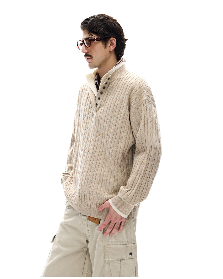 MADWITCH OLD MONEY KNIT SWEATER #25078