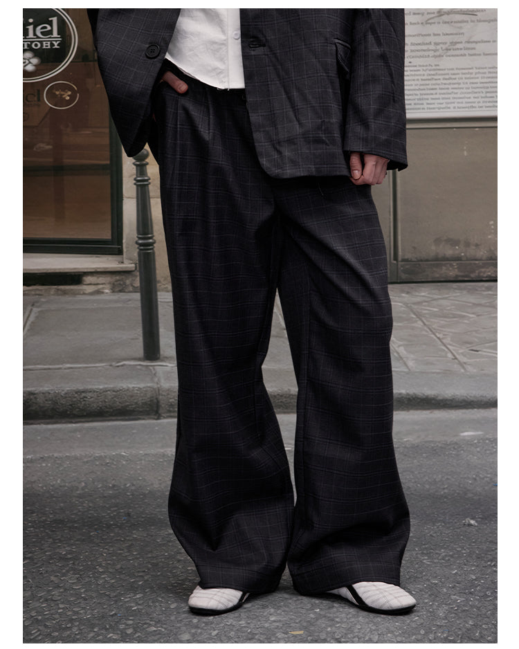 MADWITCH CASUAL PLAID BLAZER & PANTS #6372 #6381
