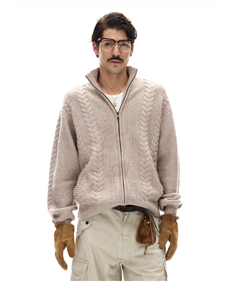MADWITCH WHEAT KNIT CARDIGAN #YH25888