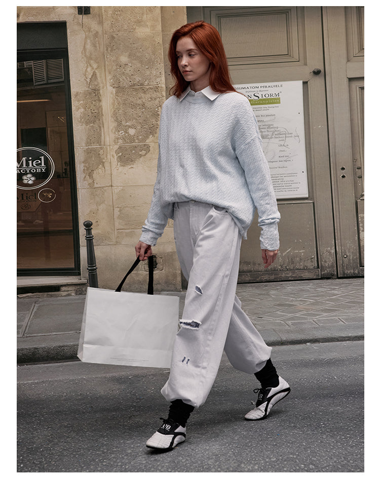 MADWITCH LACE KNIT SWEATER #JY82533