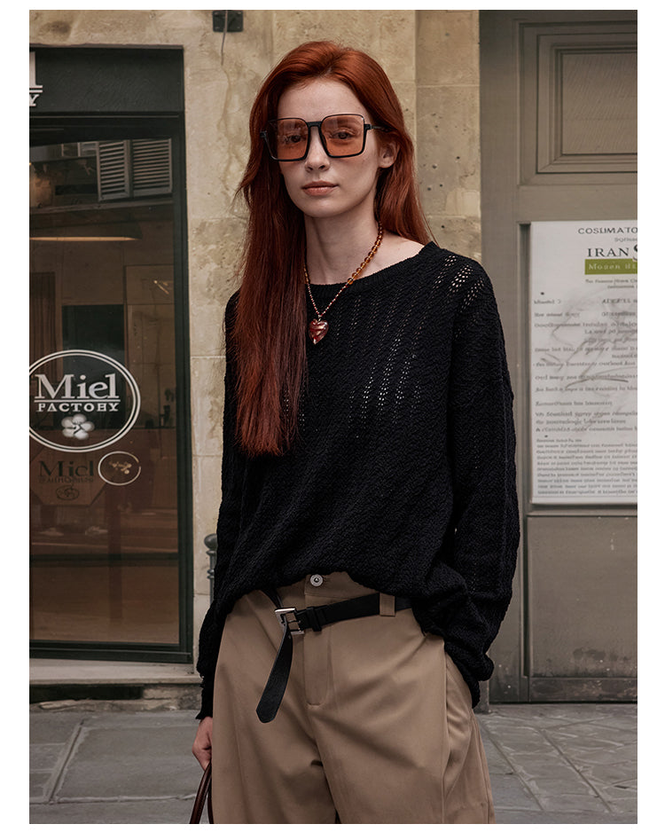 MADWITCH LACE KNIT SWEATER #JY82533