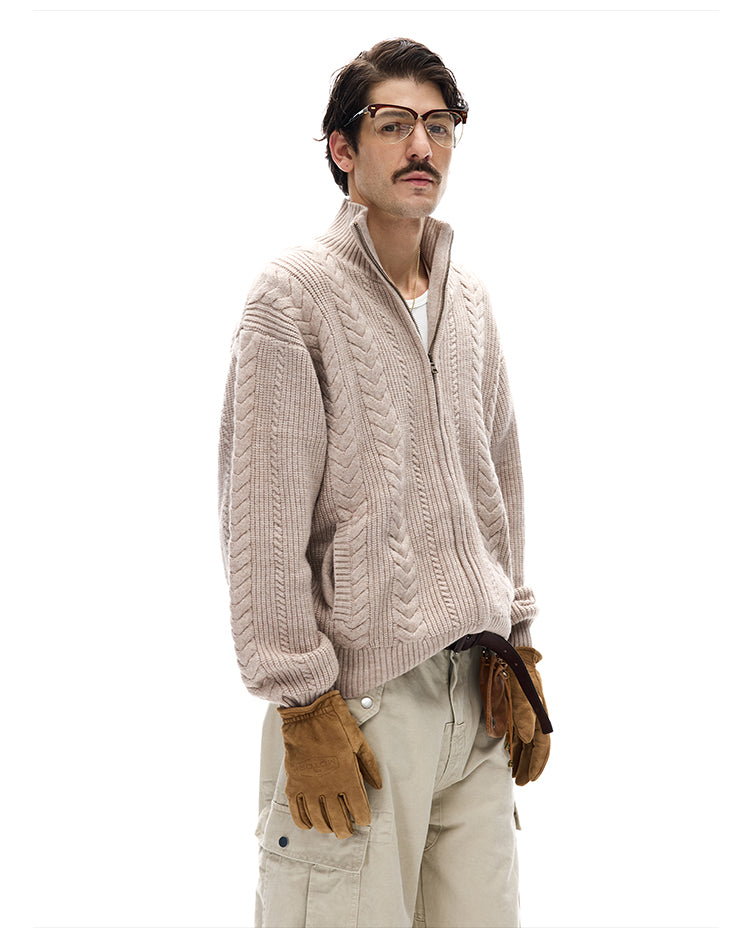 MADWITCH WHEAT KNIT CARDIGAN #YH25888