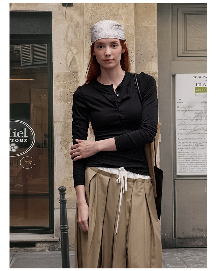 MADWITCH SHEER LAYERING LONG SLEEVE #L99744