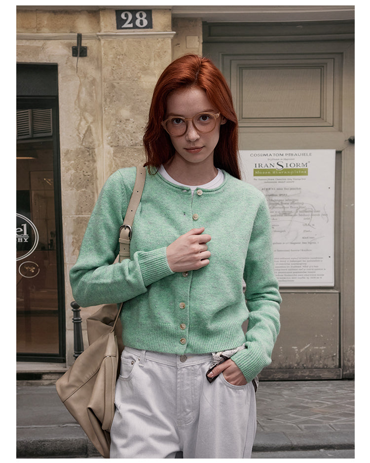 MADWITCH CREW NECK KNIT CARDIGAN #RM27
