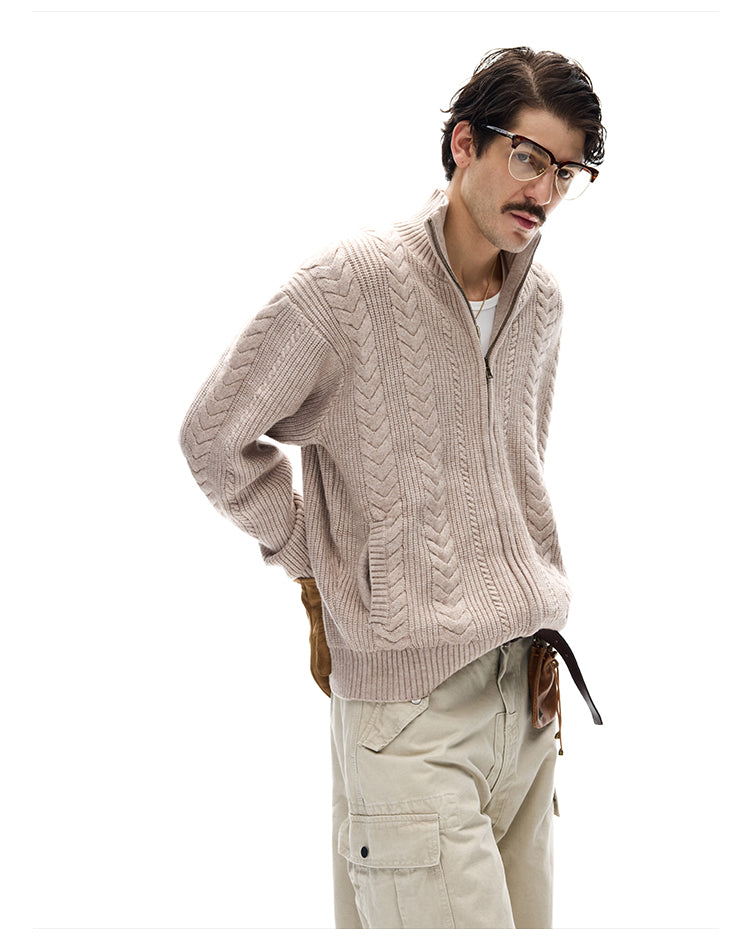 MADWITCH WHEAT KNIT CARDIGAN #YH25888
