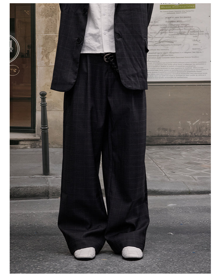 MADWITCH CASUAL PLAID BLAZER & PANTS #6372 #6381