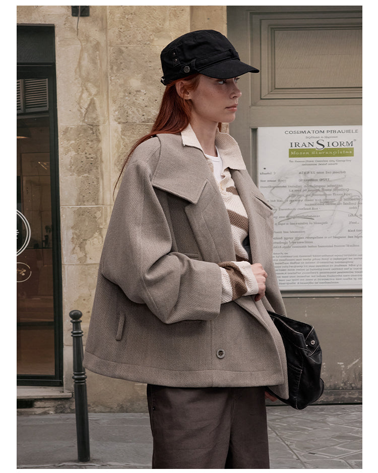 MADWITCH OLD MONEY WOOL COAT #2717