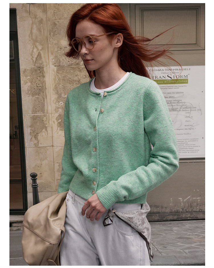 MADWITCH CREW NECK KNIT CARDIGAN #RM27