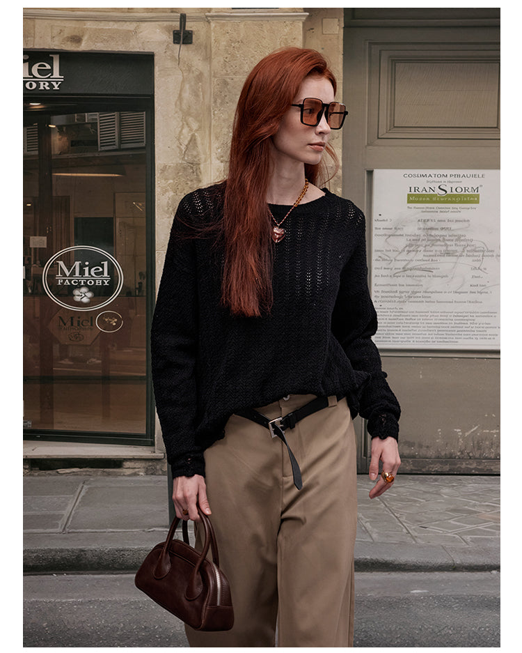 MADWITCH LACE KNIT SWEATER #JY82533