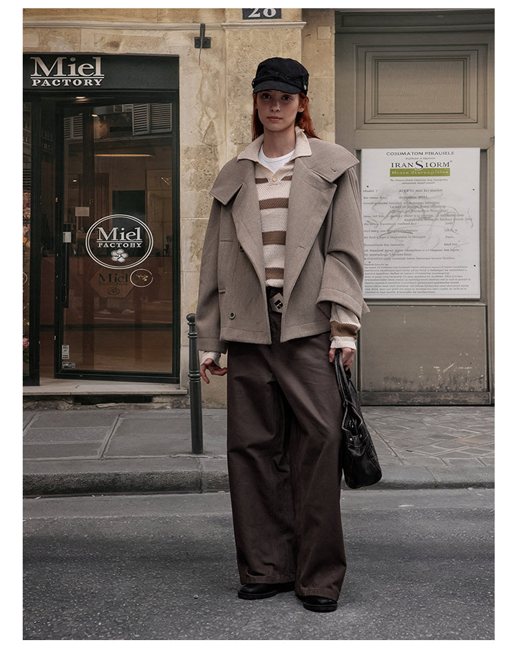 MADWITCH OLD MONEY WOOL COAT #2717
