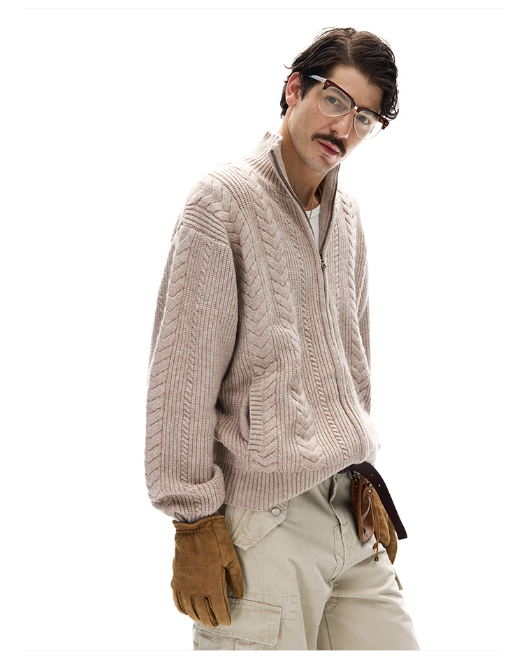 MADWITCH WHEAT KNIT CARDIGAN #YH25888