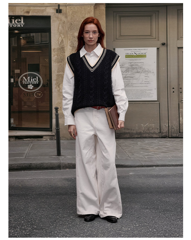 MADWITCH CABLE KNIT SWEATER #ZDY8177