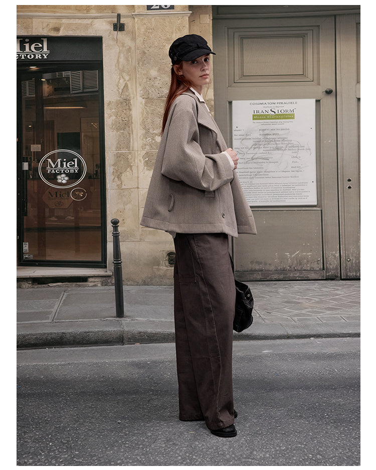 MADWITCH OLD MONEY WOOL COAT #2717