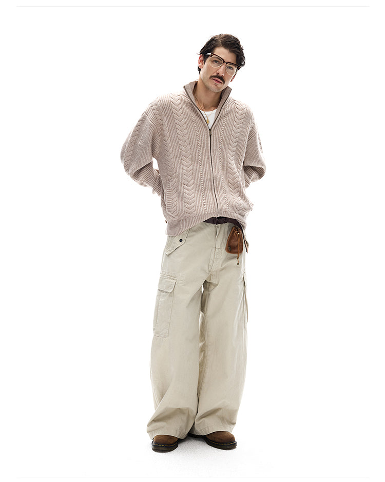 MADWITCH WHEAT KNIT CARDIGAN #YH25888