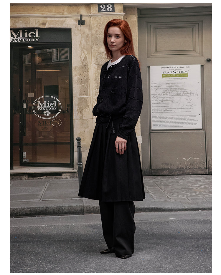 MADWITCH CASUAL OPENWORK CARDIGAN #C109