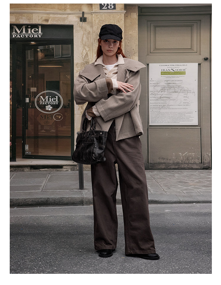 MADWITCH OLD MONEY WOOL COAT #2717