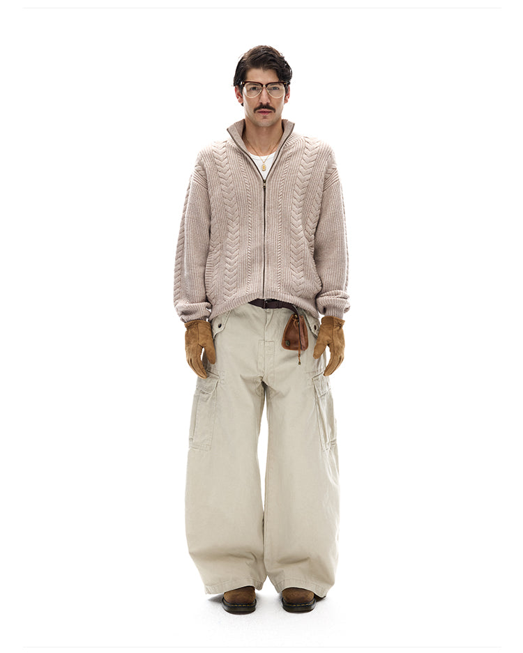 MADWITCH WHEAT KNIT CARDIGAN #YH25888