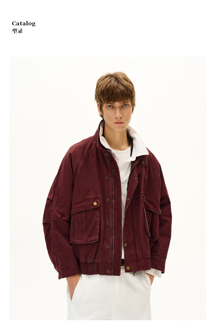 MADWITCH DISTRESSED UTILITY JACKET #28112