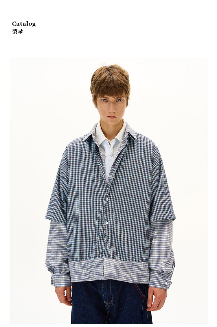 MADWITCH DECONSTRUCTED PANELED SHIRT #RC013