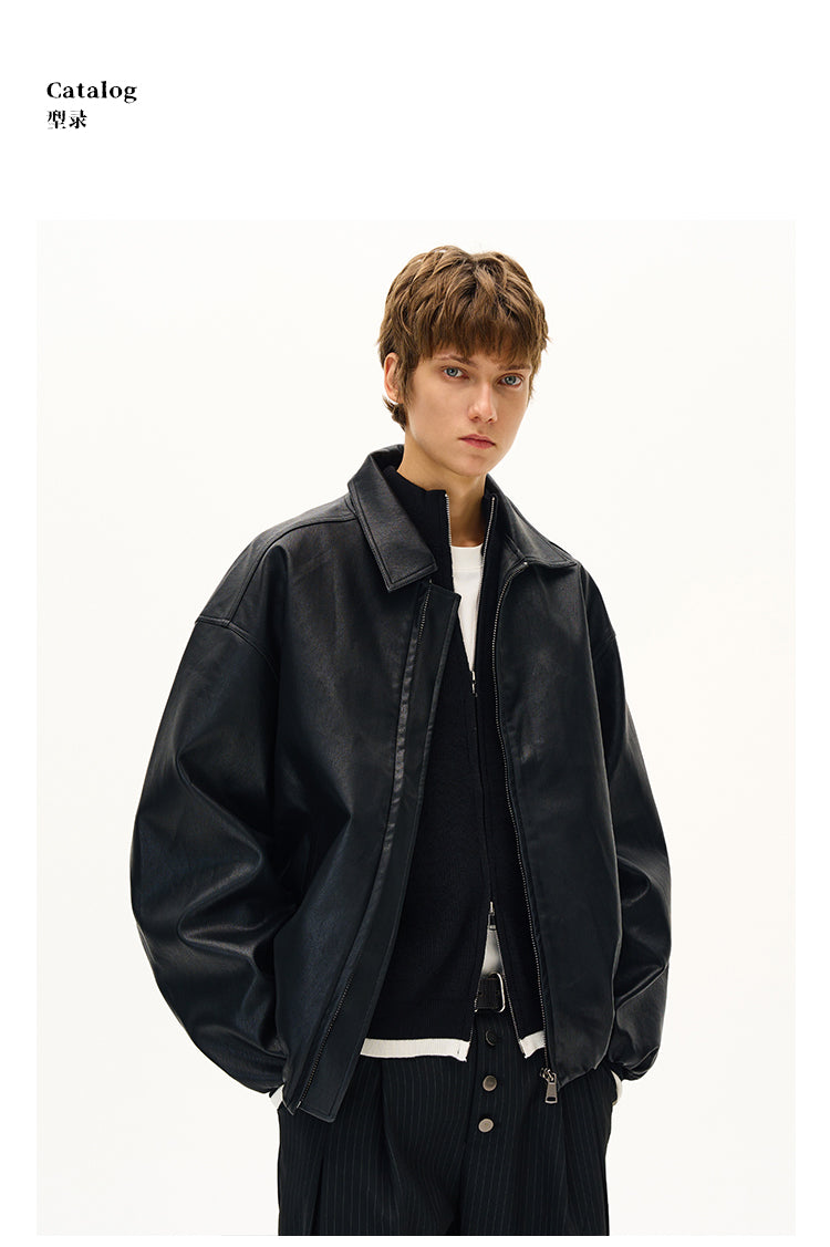 MADWITCH MOTORCYCLE PU LEATHER JACKET #AW25070