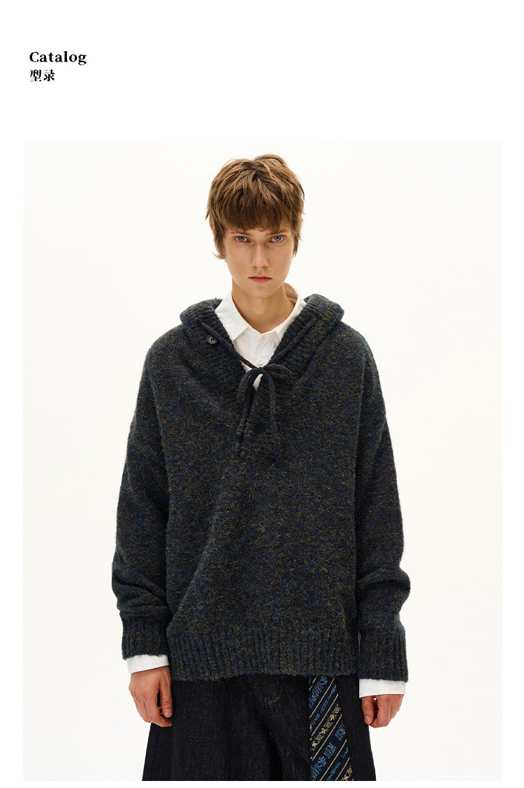 MADWITCH MOOD HOODED KNITWEAR #JY010