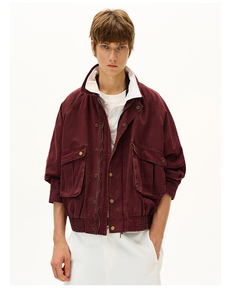 MADWITCH DISTRESSED UTILITY JACKET #28112