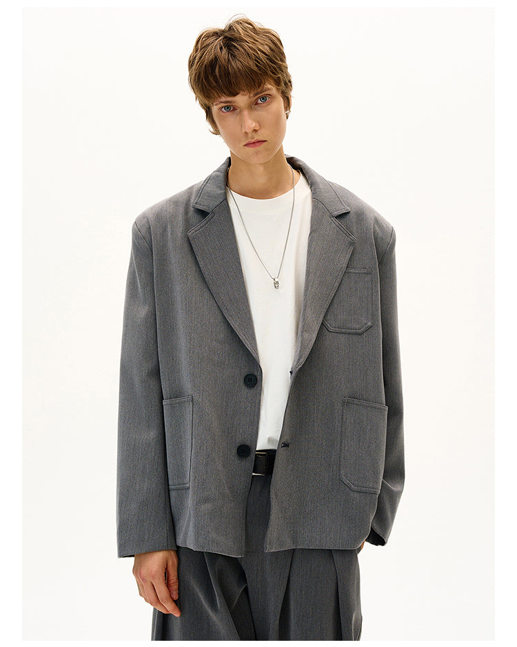 MADWITCH SOLID COLOR BLAZER #AW25048