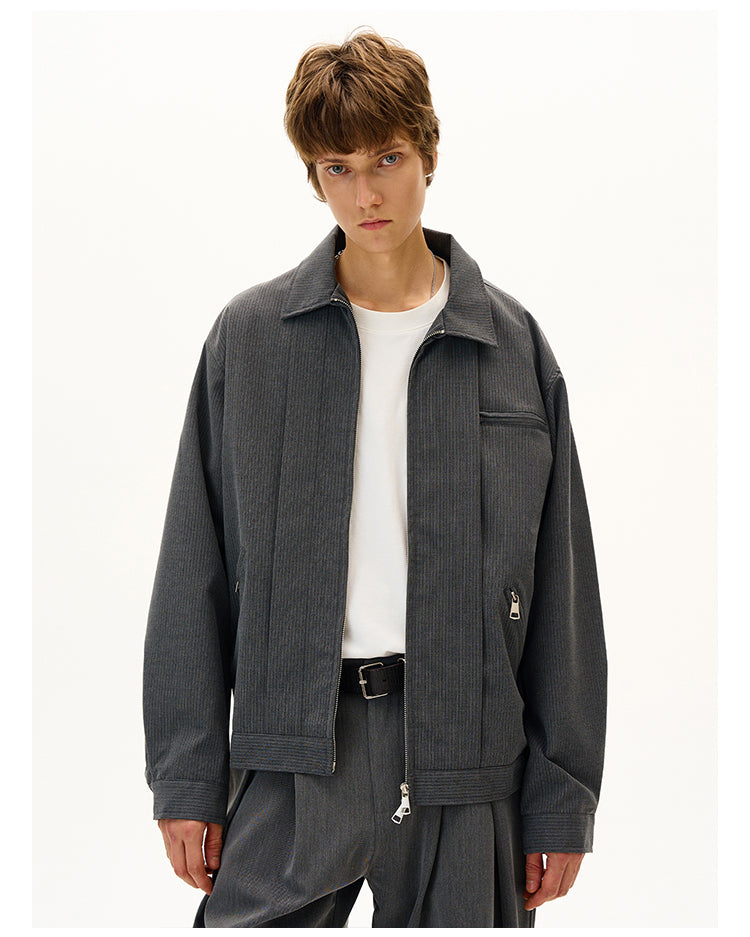 MADWITCH STRIPED YUPPIE BLAZER #AZ87