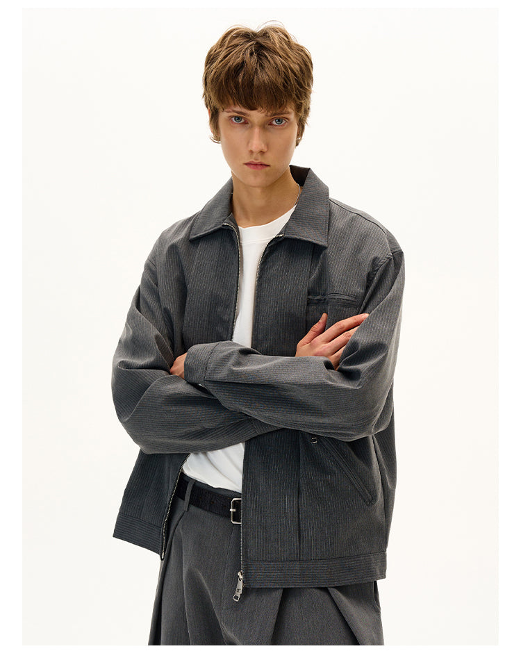 MADWITCH STRIPED YUPPIE BLAZER #AZ87