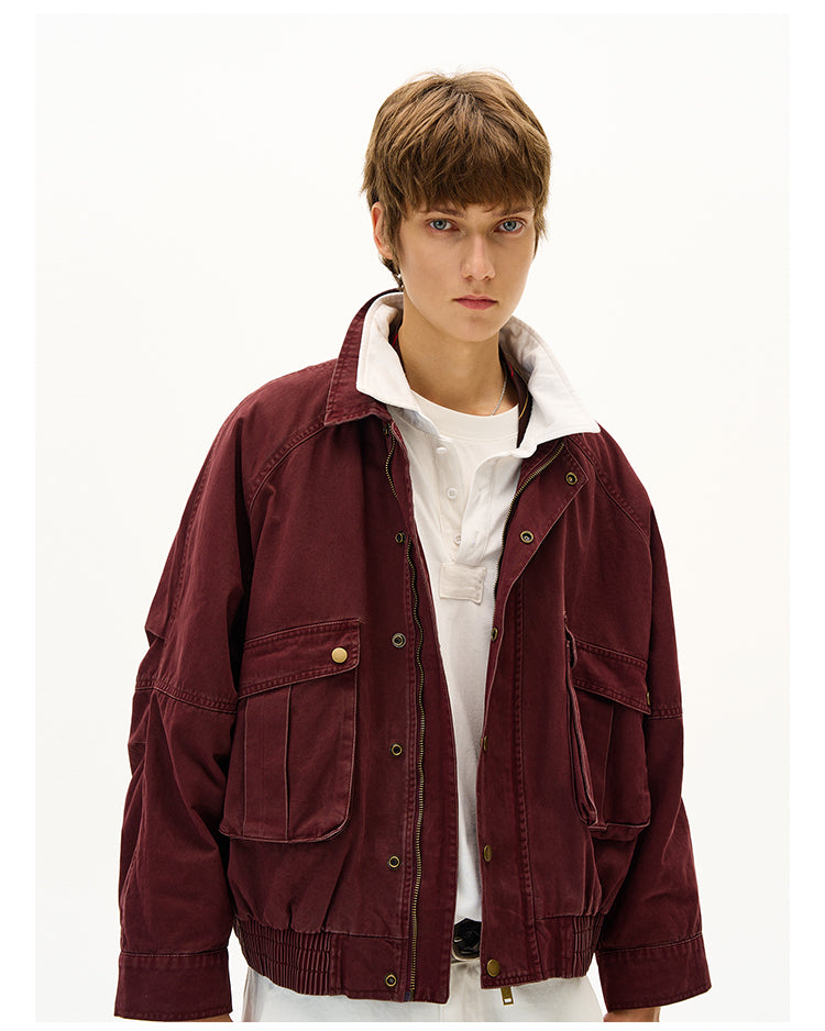 MADWITCH DISTRESSED UTILITY JACKET #28112