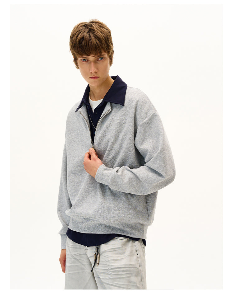 MADWITCH CASUAL PANELED SWEATSHIRT #C329Q25