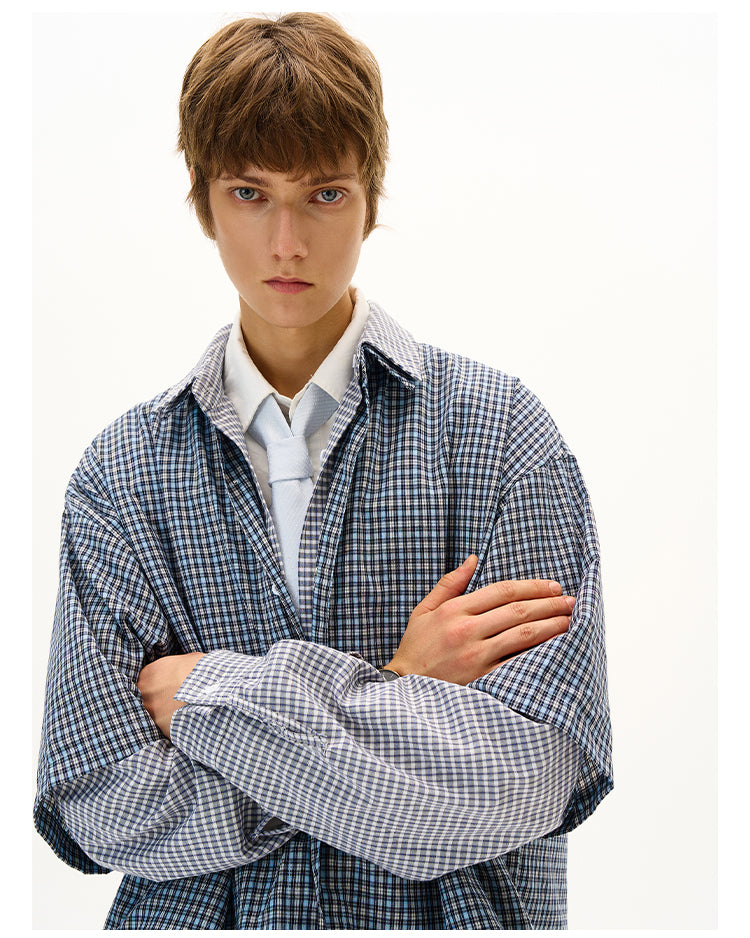 MADWITCH DECONSTRUCTED PANELED SHIRT #RC013