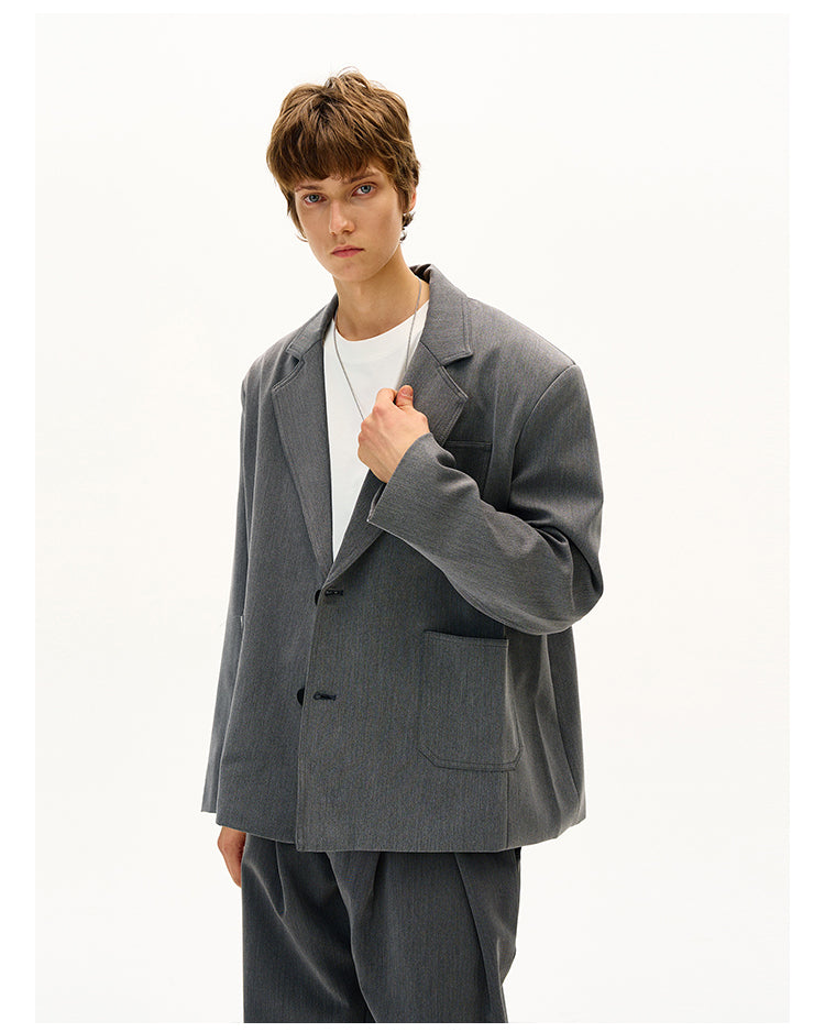 MADWITCH SOLID COLOR BLAZER #AW25048