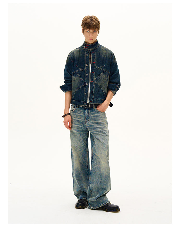 MADWITCH VINTAGE MANDARIN WORK JACKET #DY995