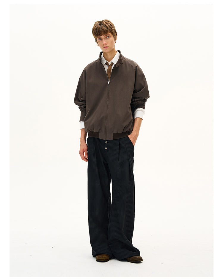 MADWITCH MINIMALIST STAND COLLAR JACKET #C265Q25