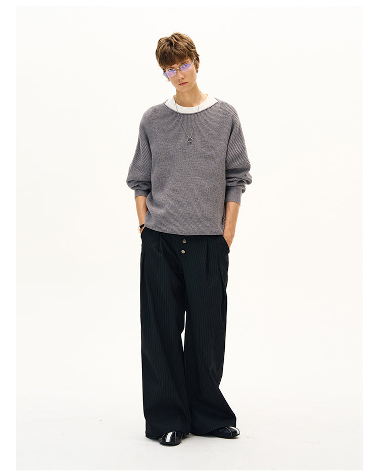 MADWITCH VERSATILE LONG SLEEVE SWEATER #27400