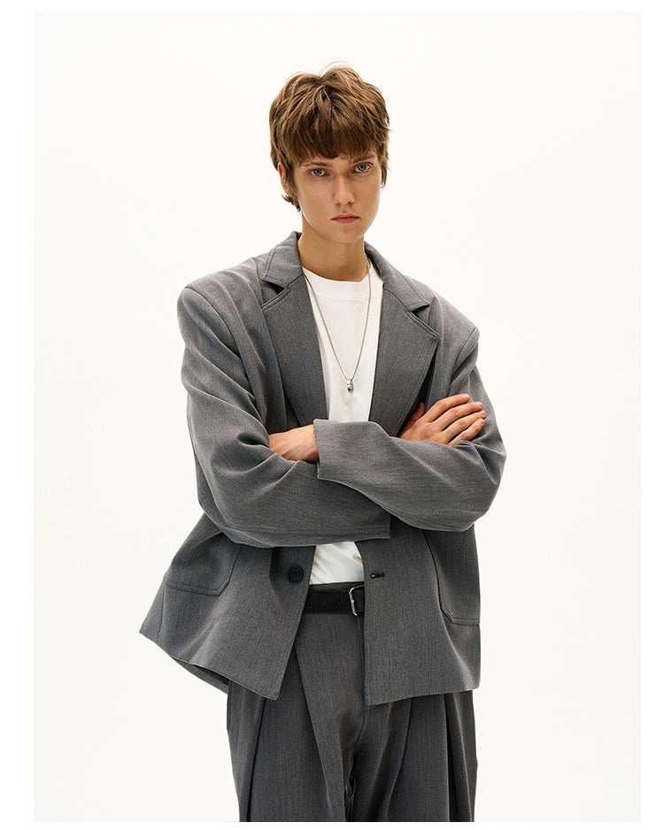 MADWITCH SOLID COLOR BLAZER #AW25048