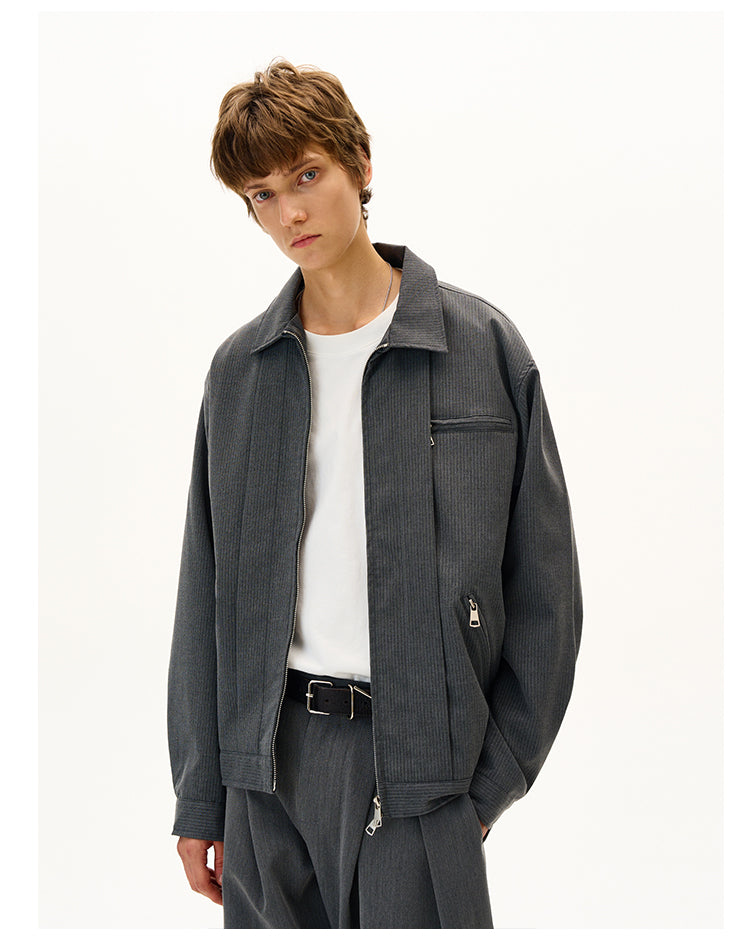 MADWITCH STRIPED YUPPIE BLAZER #AZ87