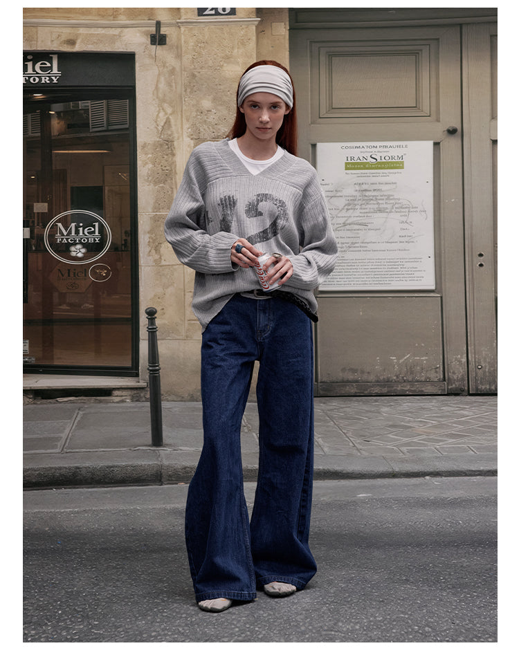 MADWITCH V-NECK KNIT SWEATER #M2510