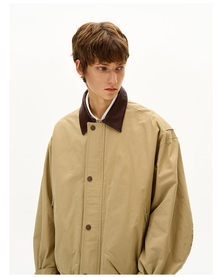 MADWITCH LEATHER-COLLAR JACKET #0251