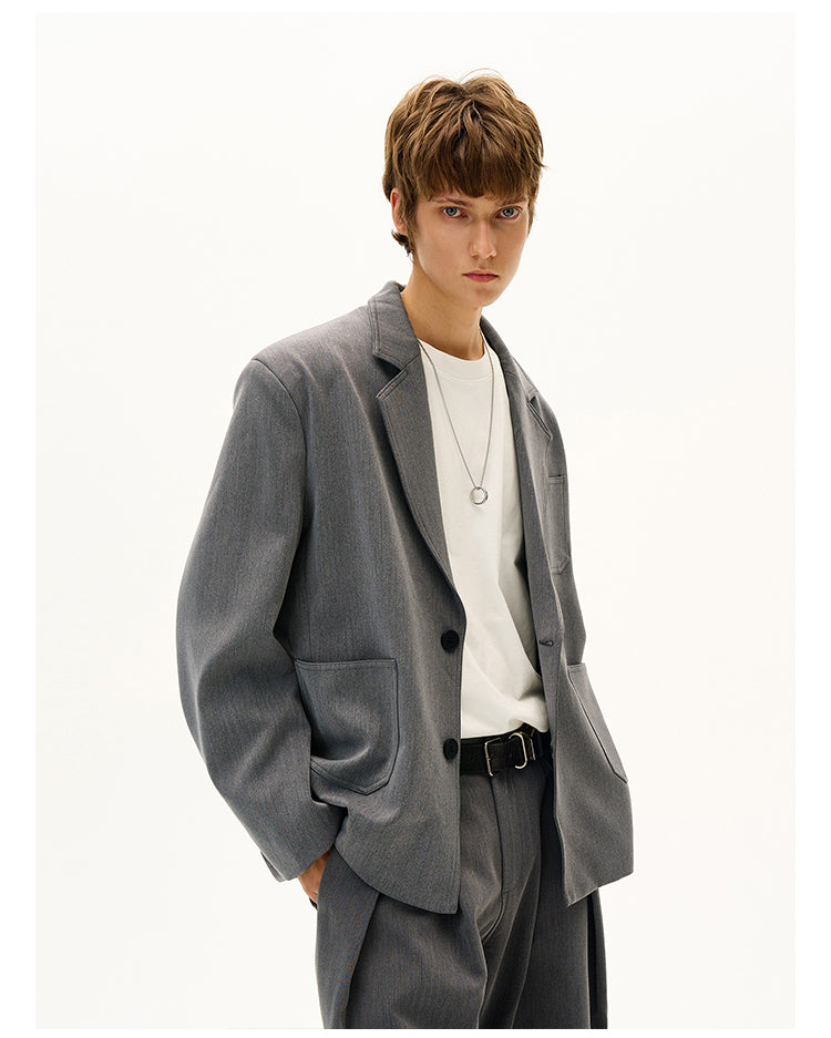 MADWITCH SOLID COLOR BLAZER #AW25048