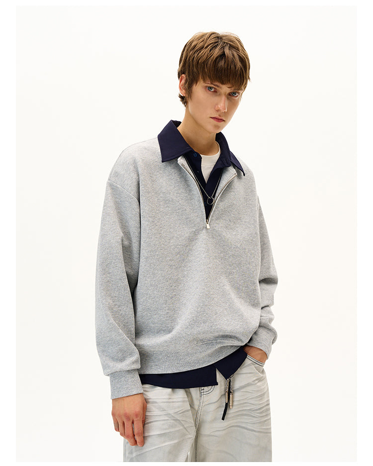 MADWITCH CASUAL PANELED SWEATSHIRT #C329Q25