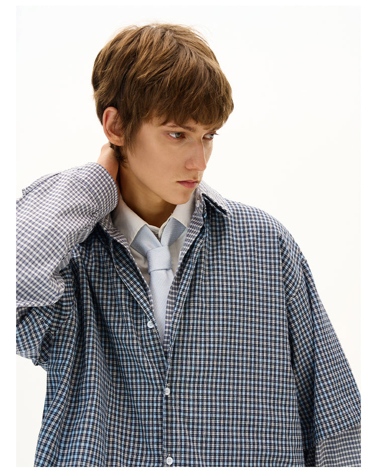 MADWITCH DECONSTRUCTED PANELED SHIRT #RC013