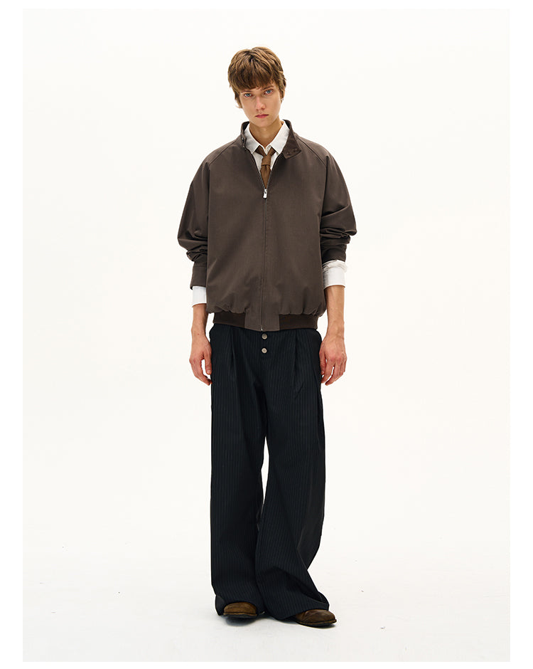 MADWITCH MINIMALIST STAND COLLAR JACKET #C265Q25