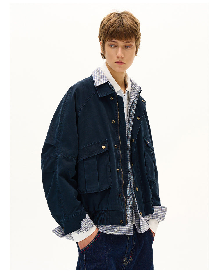 MADWITCH DISTRESSED UTILITY JACKET #28112
